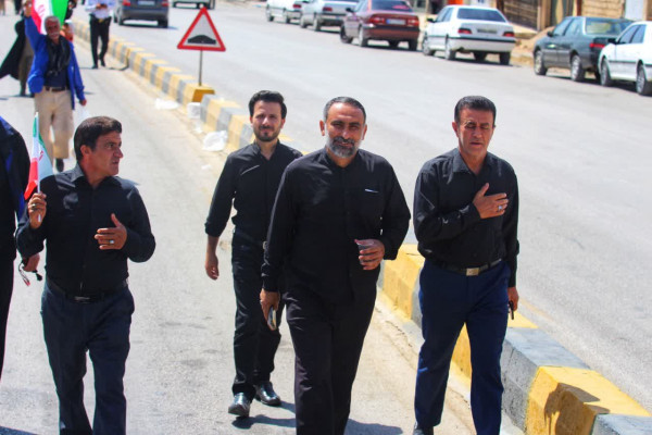 مراسم پیاده روی جاماندگان اربعین در یاسوج برگزار شد