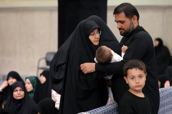 مراسم عزاداری سالروز شهادت امام رضا علیه‌السلام در حضور رهبر انقلاب