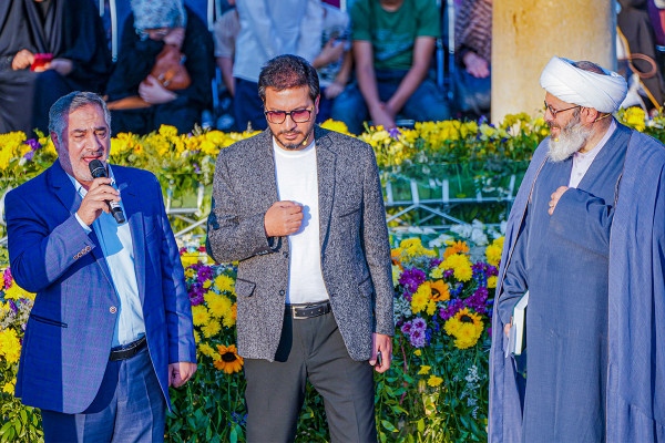 Holding the Mahfel Celebration at the Tomb of Hafez in Shiraz