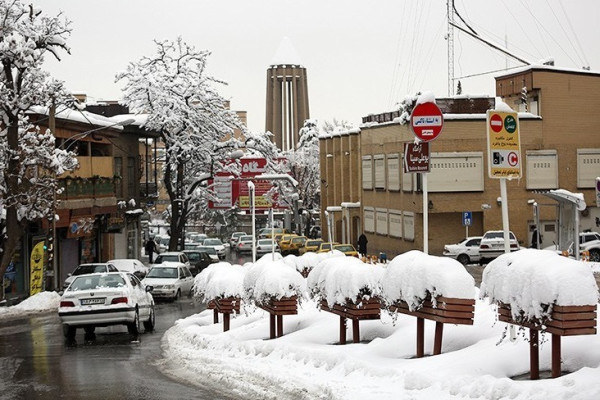 بارش برف در دیار الوند استوار