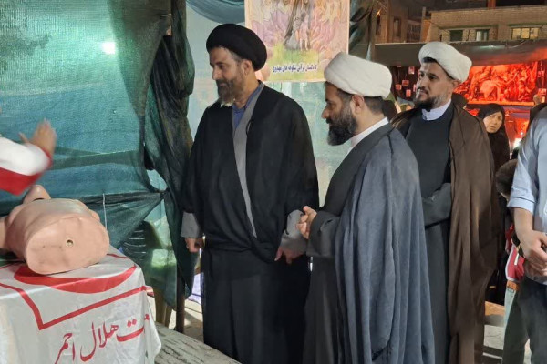 بازدید مدیرکل تبلیغات اسلامی استان از موکب های جنگ رمضان